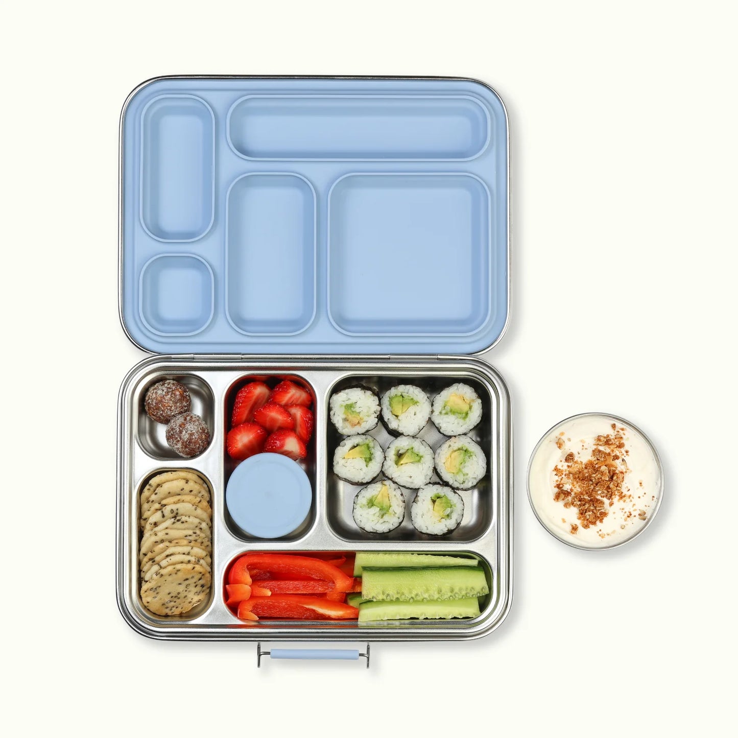 Ever Eco Stainless Steel 5 Compartment Bento Box, Please Select A Colour