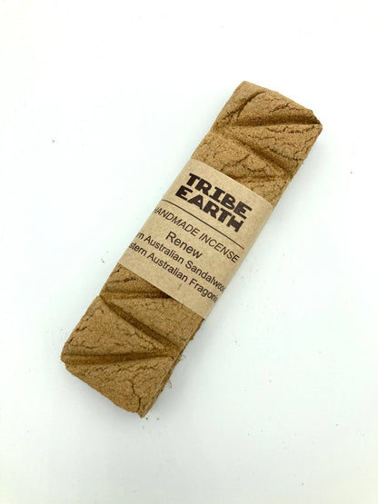 Tribe Earth Renew Incense Plank | 10 Triangles Per Plank, With West Australian Sandalwood & Fragonia