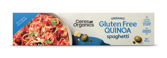 Ceres Organics Gluten Free Quinoa Spaghetti 250g, FODMAP Friendly