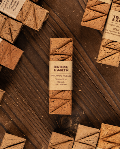 Tribe Earth Dreamtime Incense Plank | 10 Triangles Per Plank, With West Australian Sandalwood & Balga