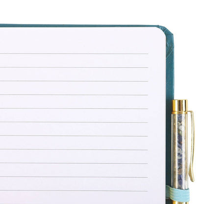 Hand of Hamsa A5 Notebook With Crystal Pen, A Symbol Of Protection