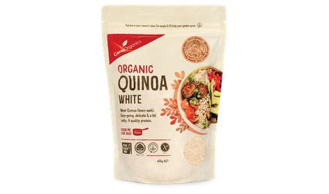 Ceres Organics White Quinoa 450g, Certified Organic & High Protein