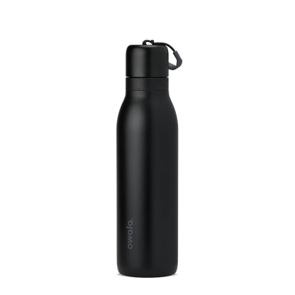 Owala FreeSip Twist Stainless Steel Water Bottle 18oz Or 24oz, Very Very Dark