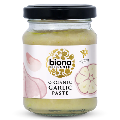 Biona Certified Organic Garlic Paste 130g, Offers Instant Richness To Your Dishes