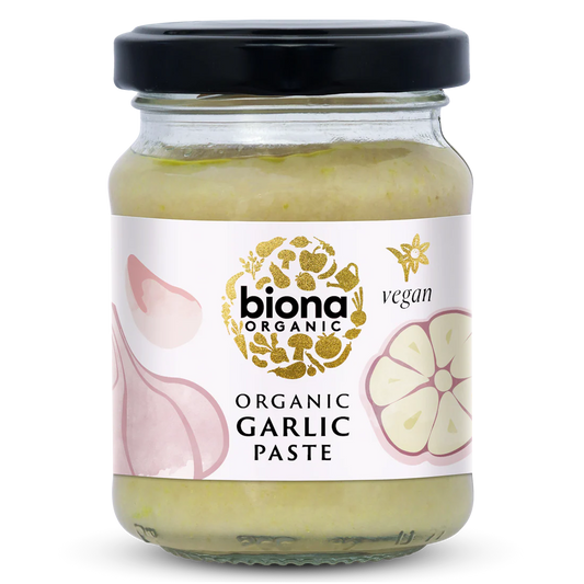 Biona Certified Organic Garlic Paste 130g, Offers Instant Richness To Your Dishes