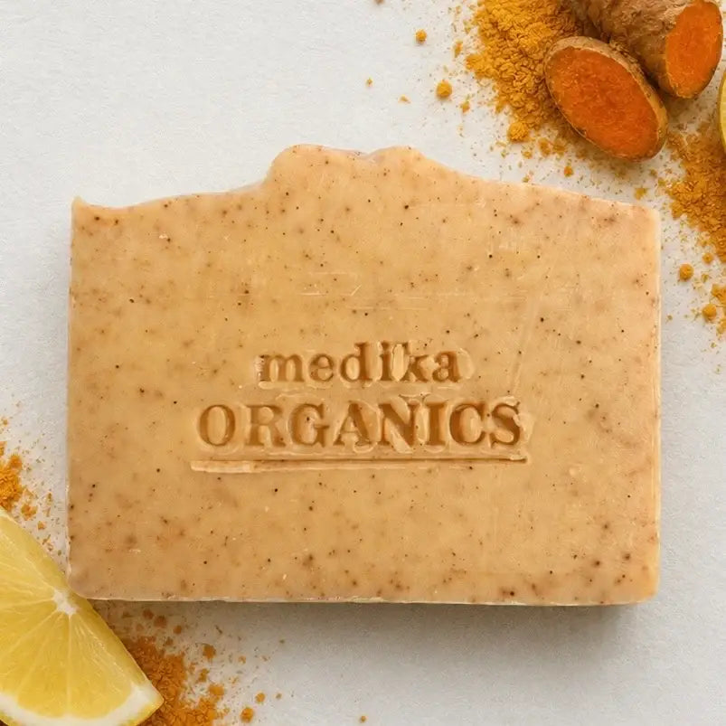Medika Organics Turmeric Soap Bar 130g, Handmade In Queensland