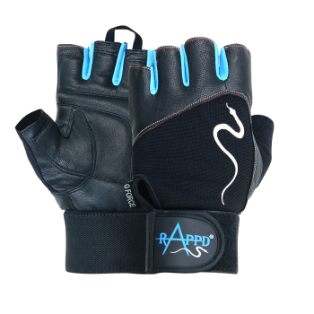 Rappd G FORCE Leather Gloves With Wrist Support, Take Your Training To The Next Level! (BLACK ONLY- IMAGE For Reference Only)
