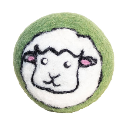 Eco Max Hand Felted Wool Dryer Ball, Sheep Design; Reduces Drying Time By 25%