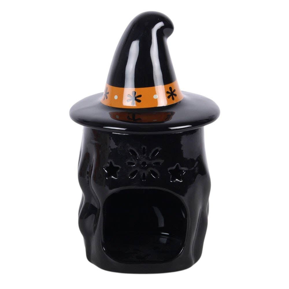 Frightful Folk Witch Ceramic Oil Burner, A Touch Of Rustic Charm