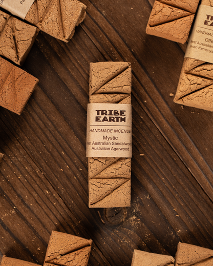 Tribe Earth Mystic Incense Plank | 10 Triangles Per Plank, With West Australian Sandalwood & Agarwood