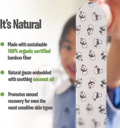 PATCH Adhesive Bandages With Coconut Oil 20 Pack, For Sensitive Skin