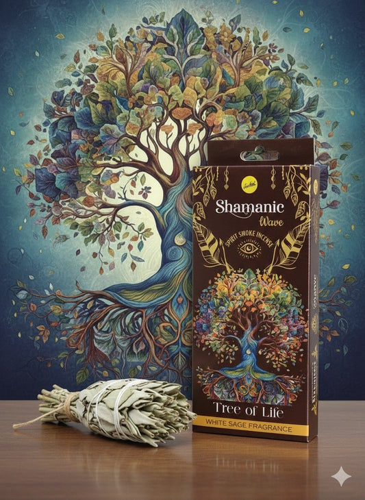 Sree Vani Shamanic Wave; Spirit Smoke Incense Tree Of Life, White Sage Fragrance