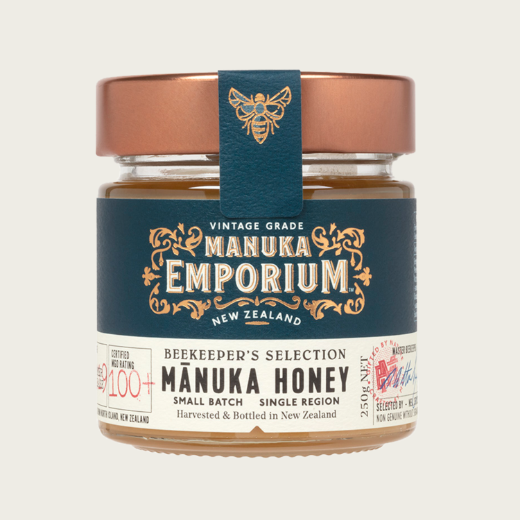 Manuka Emporium Manuka Honey MGO 100+ 250g, Harvested In Small Batches From The North Island Of New Zealand