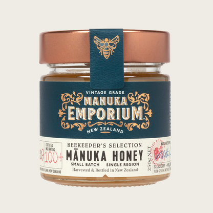 Manuka Emporium Manuka Honey MGO 100+ 250g, Harvested In Small Batches From The North Island Of New Zealand