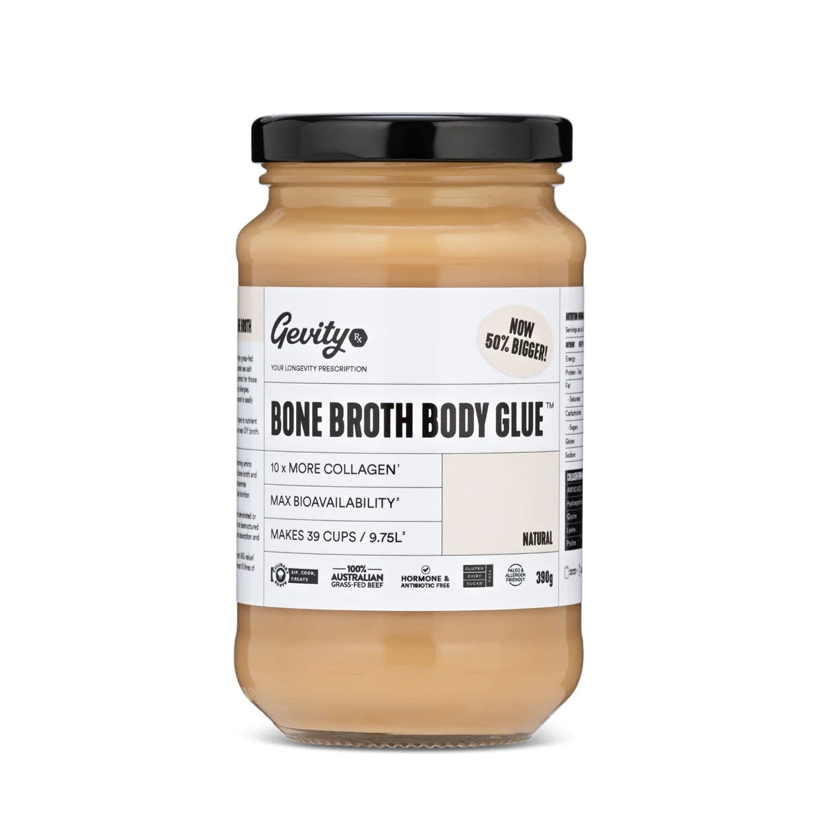 Gevity Bone Broth Body Glue 390g, Natural Flavour
