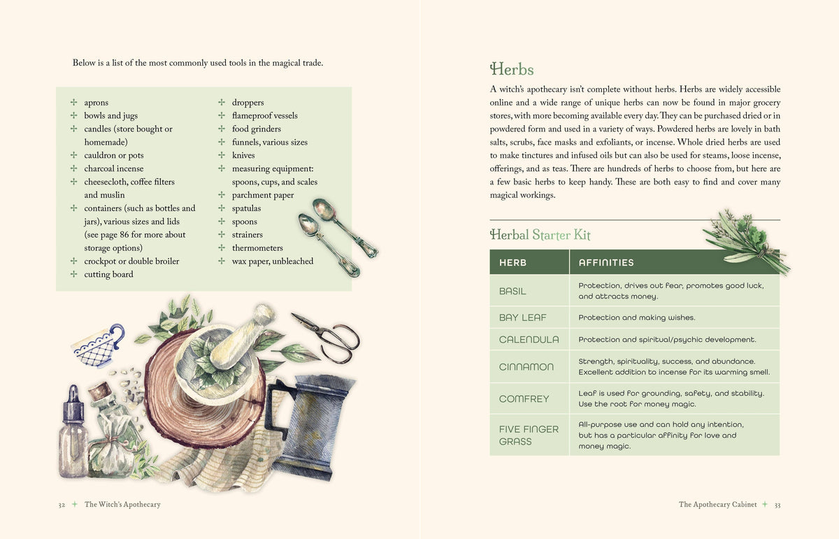 Lorraine Anderson The Witch's Apothecary Book, How To Make Magical Potions For The Wheel Of The Year