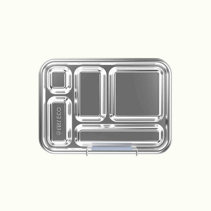 Ever Eco Stainless Steel 5 Compartment Bento Box, Please Select A Colour
