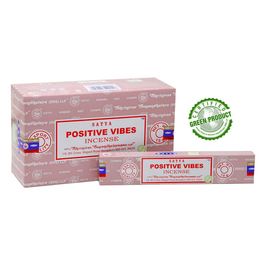 Satya Earth Series Positive Vibes Incense 15g, Hand Rolled In India