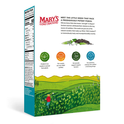 Mary's Gone Crackers Organic Real Thin Crackers 142g, Sea Salt Flavour