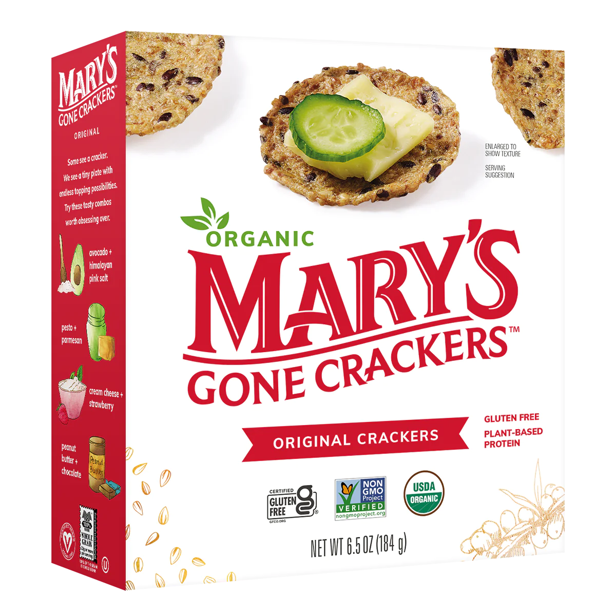 Mary's Gone Crackers Organic Crackers 184g, Original Flavour