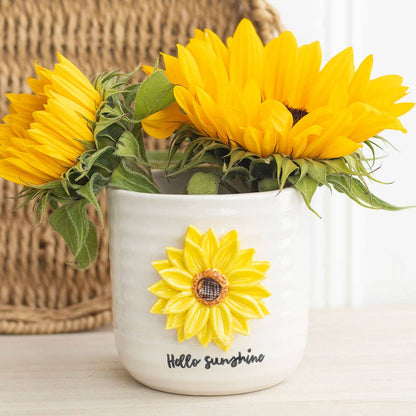 Hello Sunshine 3D Sunflower Plant Pot, Brighten Up Your Space