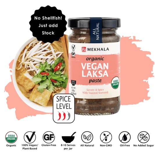 Mekhala Certified Organic Vegan Laksa Paste 100g, Savoury & Spicy