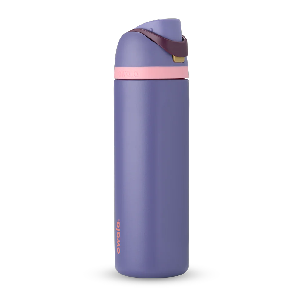 #NEW Owala FreeSip Stainless Steel Water Bottle 24oz Or 32oz, Blue Jay {Blue & Pink}