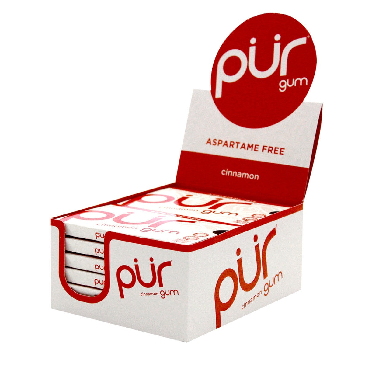 PUR Cinnamon Gum {9 Pieces} Single Pack Or A Box Of 12, Aspartame Free & Gluten Free {Blister Pack}