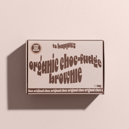 To Happies Organic Choc-Fudge Brownie 100g, Original Chocolate Flavour