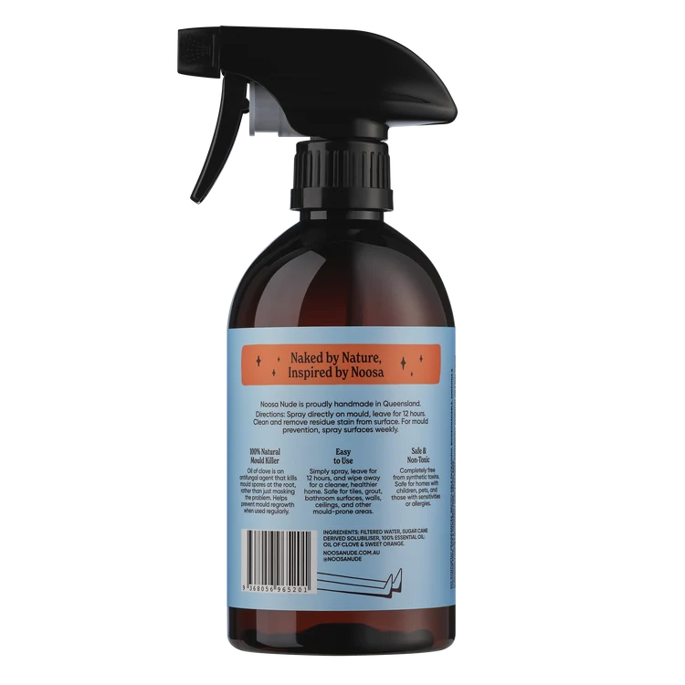 Noosa Nude Mould Spray With Clove & Sweet Orange Essential Oils 500mL, Naturally Antibacterial