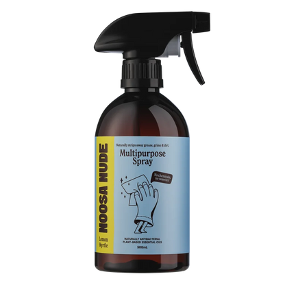 Noosa Nude Multipurpose Spray With Lemon Myrtle Essential Oil 500mL, Naturally Antibacterial