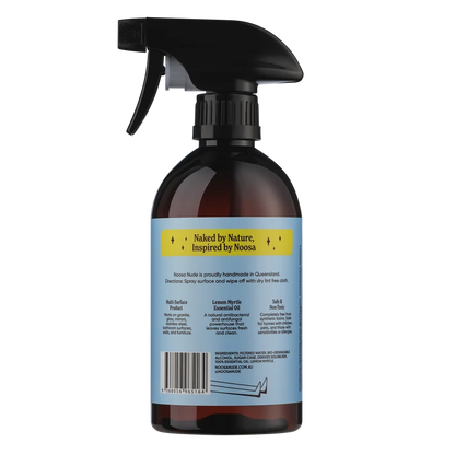 Noosa Nude Multipurpose Spray With Lemon Myrtle Essential Oil 500mL, Naturally Antibacterial