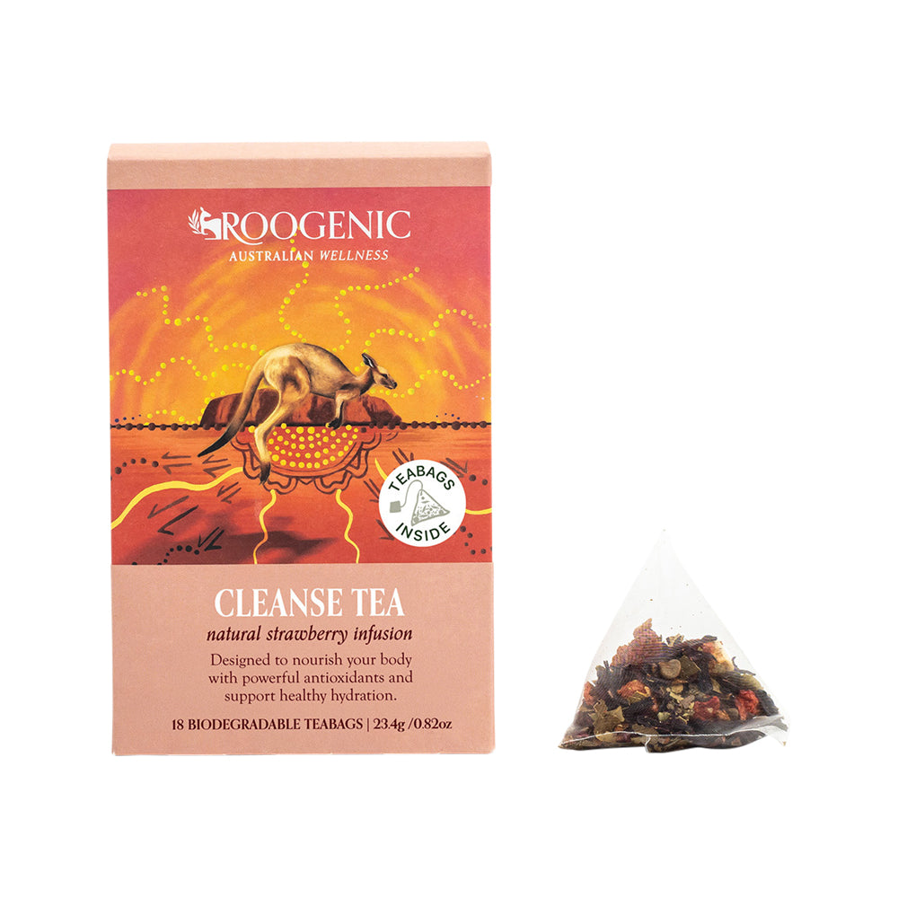 Roogenic Native Cleanse Tea 18 Tea Bags, Daily Native Detox Blend
