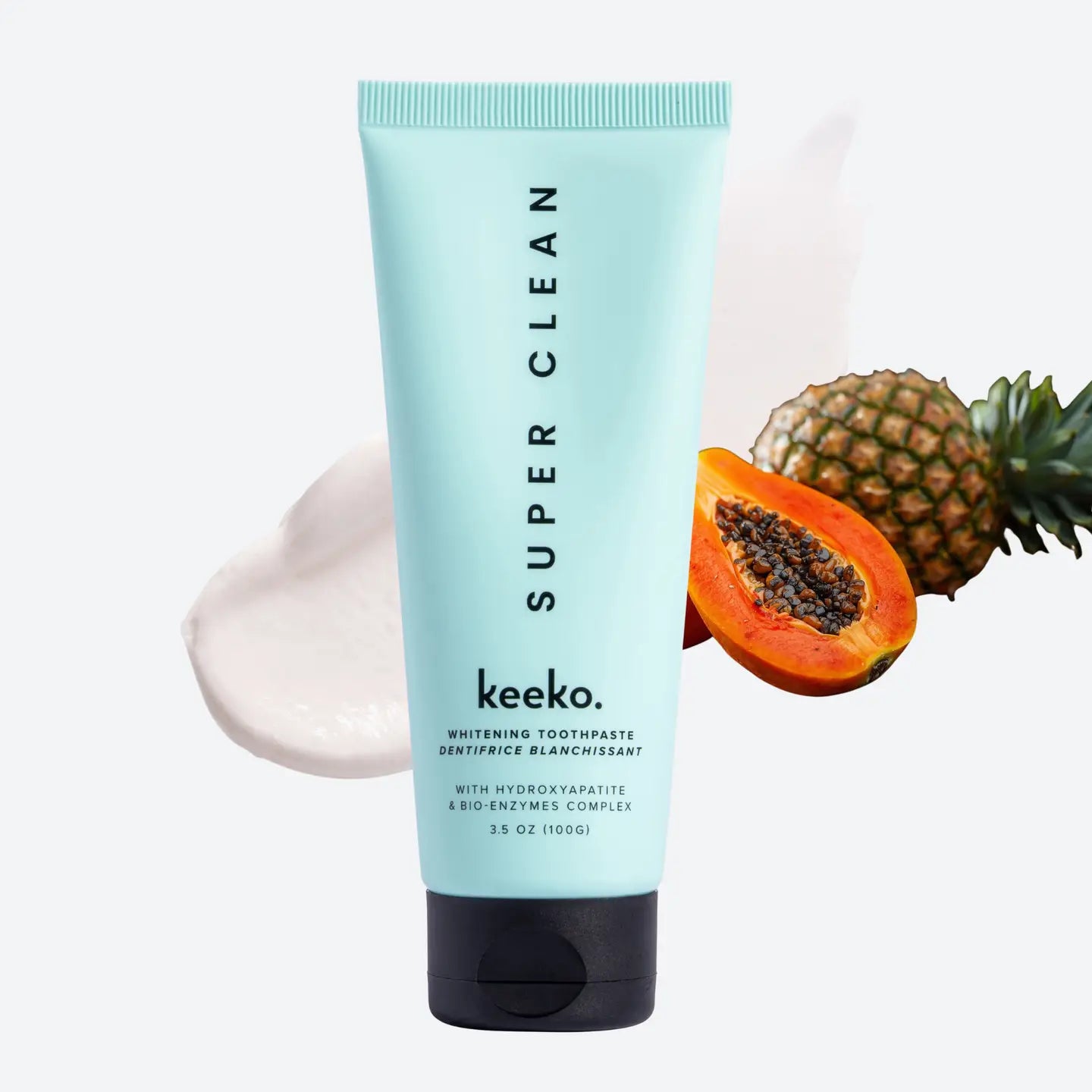Keeko Super Clean Whitening Toothpaste 100g, With Hydroxyapatite For Enamel Protection