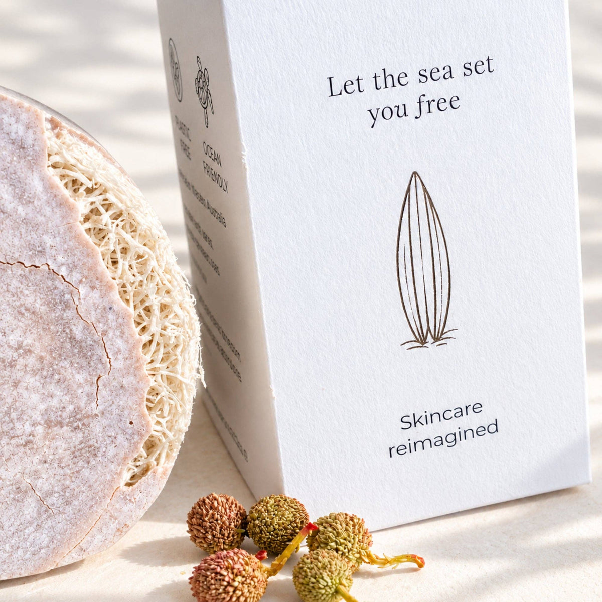 Get Naked Yallingup Lagoon Body Soap | Twin Wildcrafted Loofah Cleansers