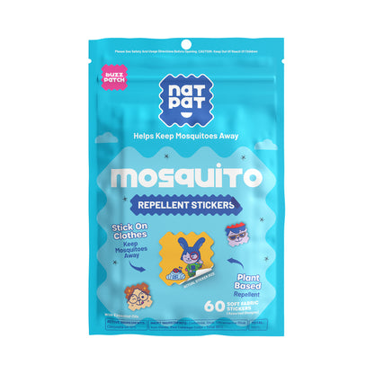 NatPat Mosquito Repellent Stickers 24 Patches Or 60 Patches, Lasts Up To 8 Hours!