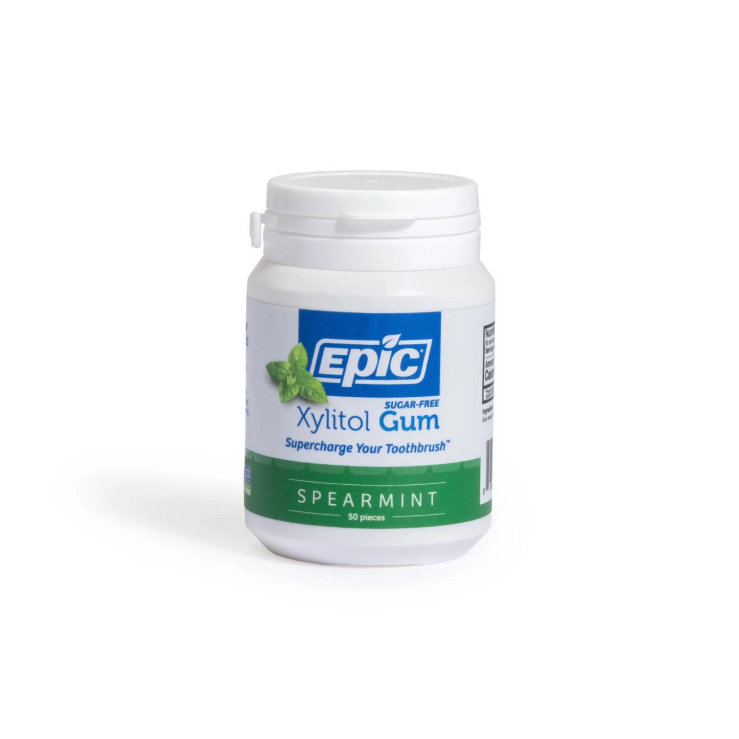 Epic Xylitol Chewing Gum 50 Pack, Spearmint Flavour