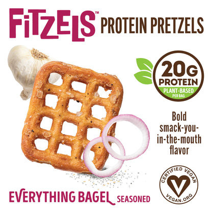 Lenny & Larry's Fitzels Protein Pretzels 85g, Everything Bagel Flavour