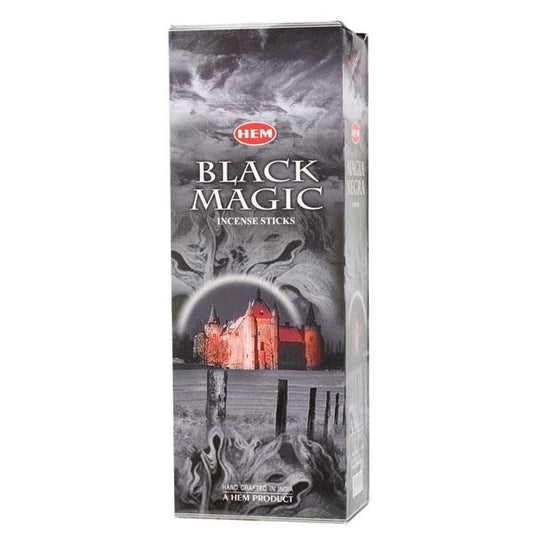 HEM Black Magic Incense 20 Sticks Per Pack, Hand Crafted In India