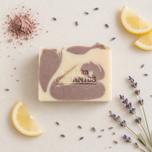 Medika Organics Lemon Lavender Soap Bar 130g, Handmade In Queensland