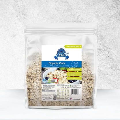 Gloriously Free Organic Aussie Oats 500g, 1kg Or 2kg, Grown In WA
