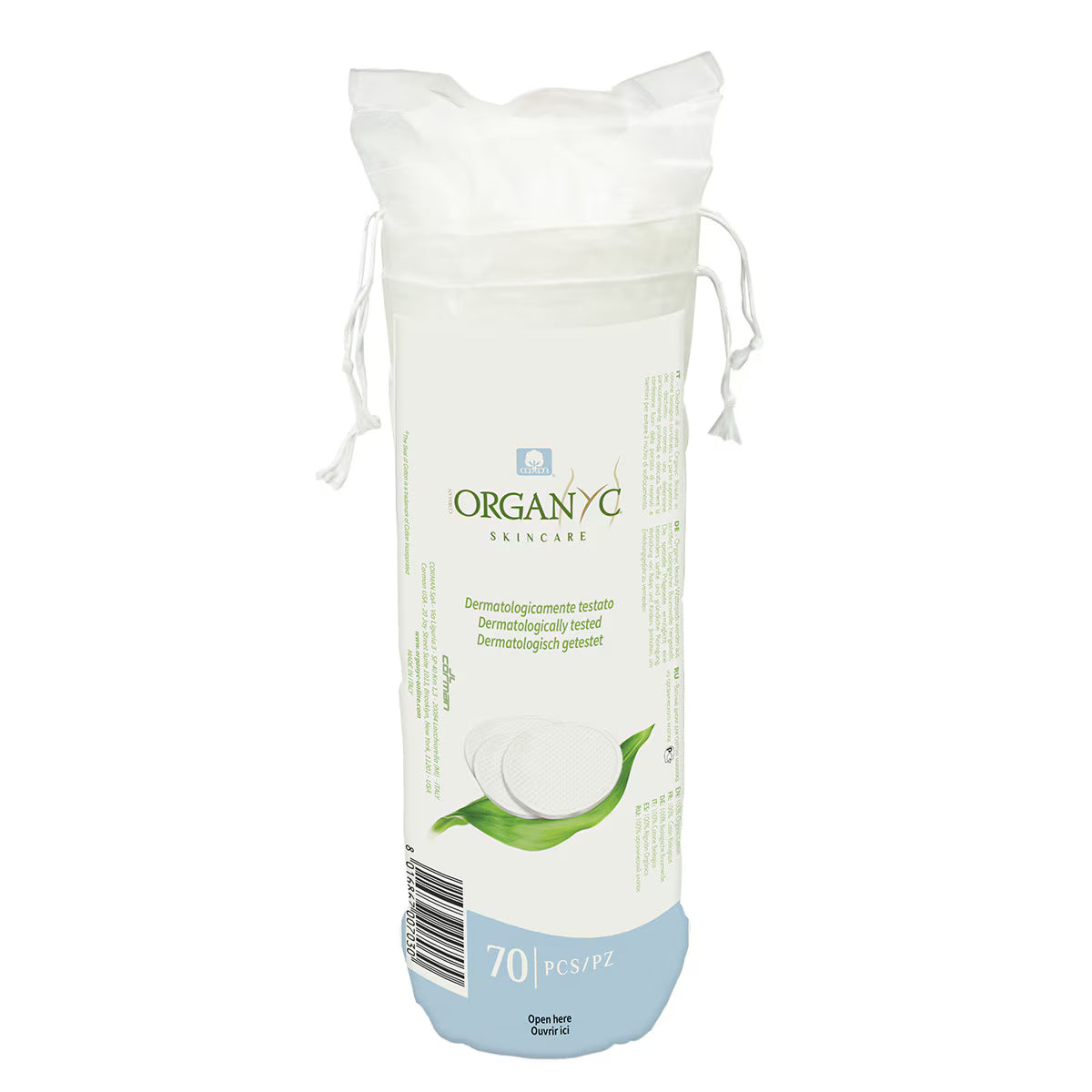 Organyc Beauty Cotton Pads 70 Pack 100% Organic