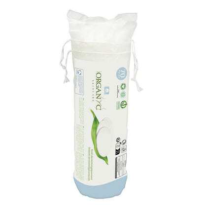 Organyc Beauty Cotton Pads 70 Pack 100% Organic