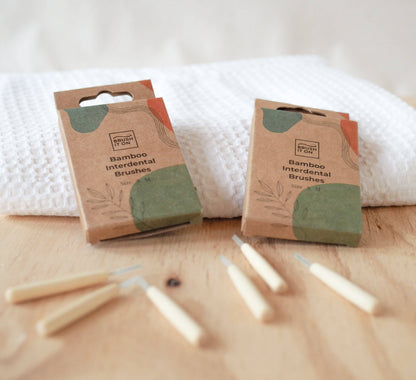 Brush It On Bamboo Eco-Friendly Interdental Brushes, Eight Brushes Per Pack Size Small 0.6mm