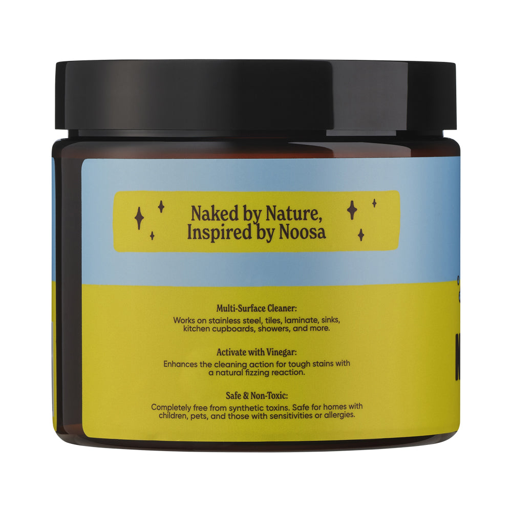 Noosa Nude Bicarb Cleaning Paste With A Lemon Myrtle Fragrance 550g, Naturally Buff Shine & Sparkle