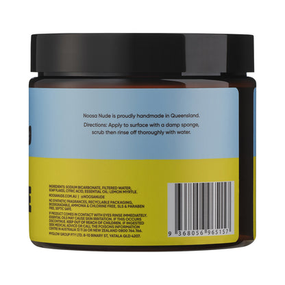 Noosa Nude Bicarb Cleaning Paste With A Lemon Myrtle Fragrance 550g, Naturally Buff Shine & Sparkle