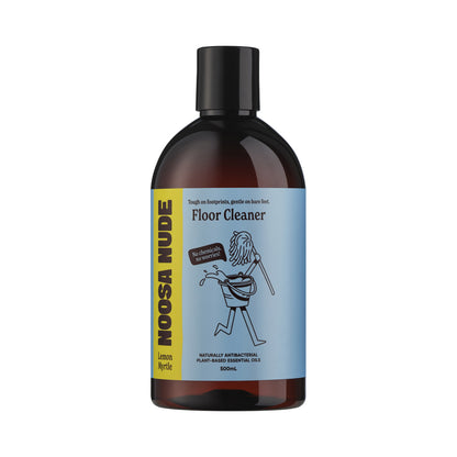 Noosa Nude Natural Floor Cleaner With With Lemon Myrtle Essential Oil 500mL, Keeping Floors Looking Naturally Polished