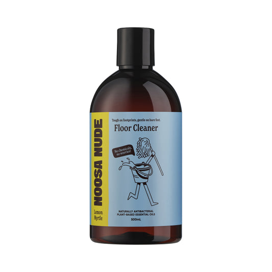 Noosa Nude Natural Floor Cleaner With With Lemon Myrtle Essential Oil 500mL, Keeping Floors Looking Naturally Polished