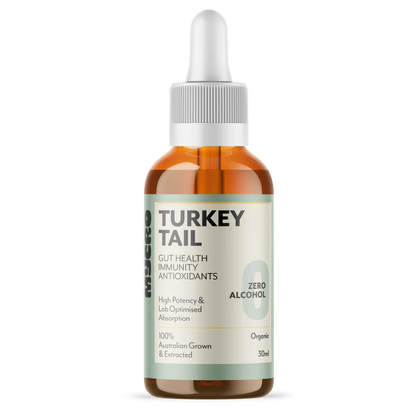 Mycro Zero-Alcohol Organic Turkey Tail Mushroom Extract 30mL, For Gut Health Immunity & Antioxidants
