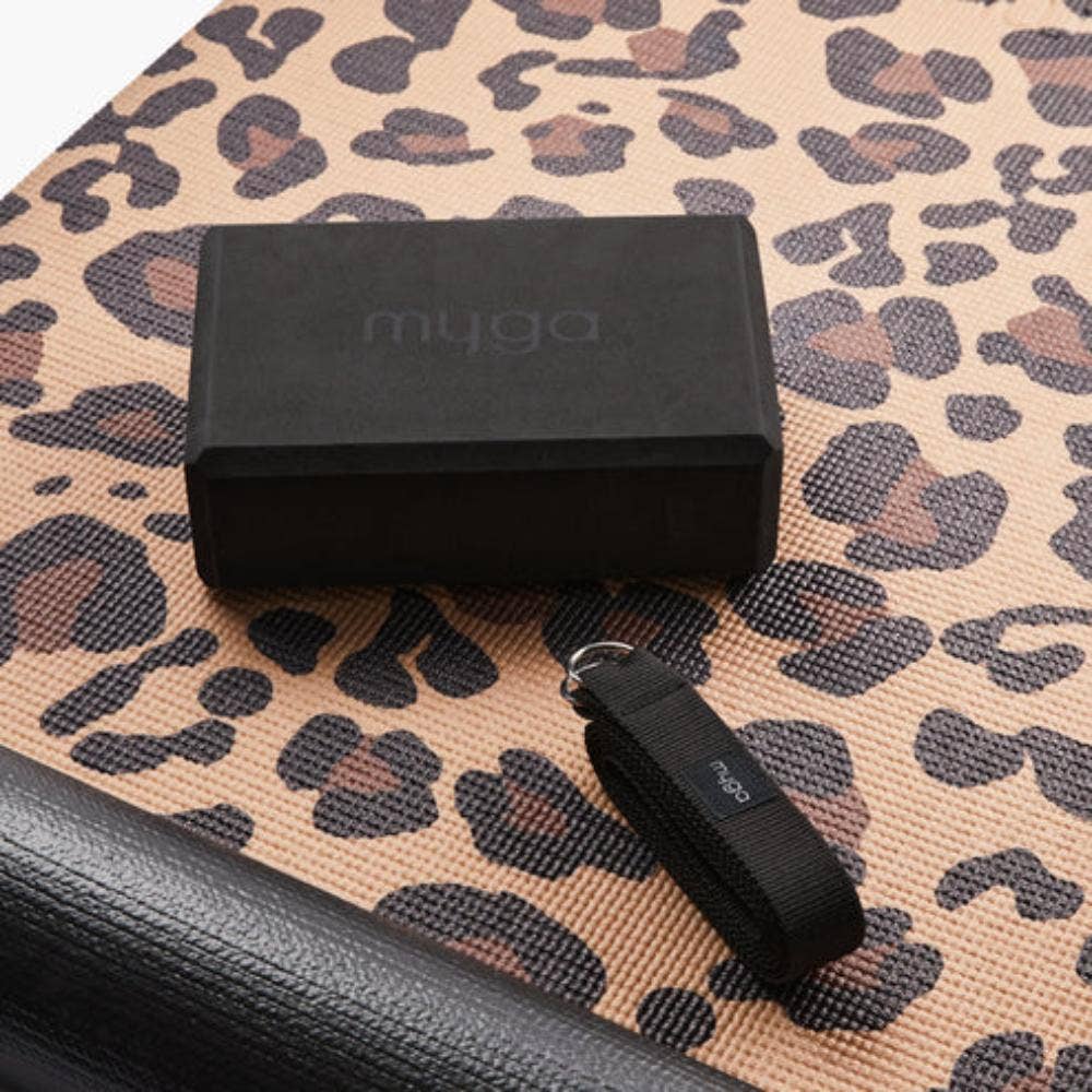 Myga Yoga Starter Set Leopard Print, A Beautiful Gift For Yoga Lovers
